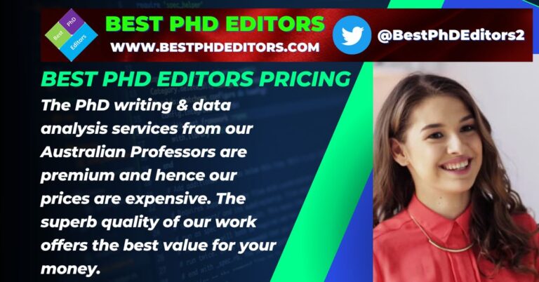 BEST PHD EDITORS Pricing
