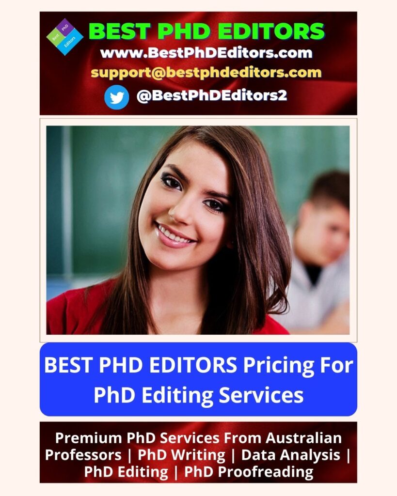PhD Editing Services Pricing