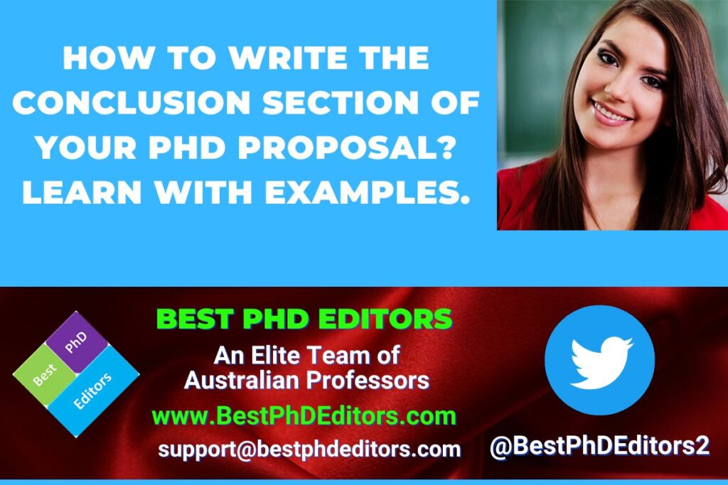 How to Write the CONCLUSION Section of PhD Proposal