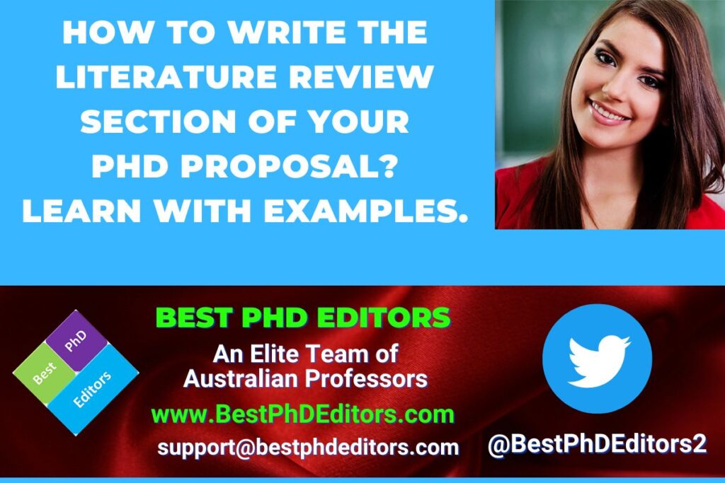 How to Write the LITERATURE REVIEW Section of Your PhD Proposal
