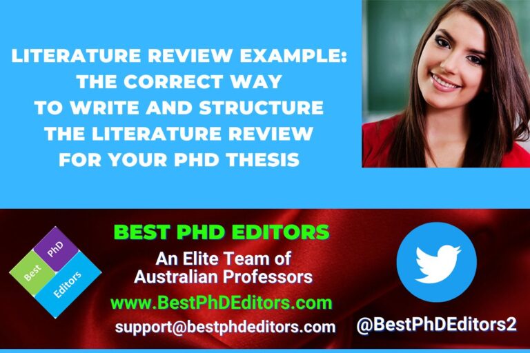 Read more about the article Literature Review Example: The Correct Way to Write and Structure The Literature Review for Your PhD Thesis